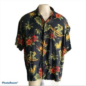 2X Hawaiin Shirt Tropical Bird Design